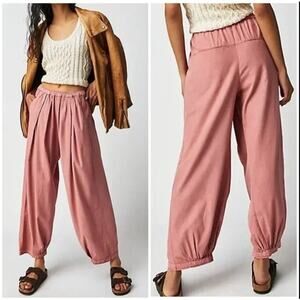Free People to the Sky Parachute Pants Pink Sz.M